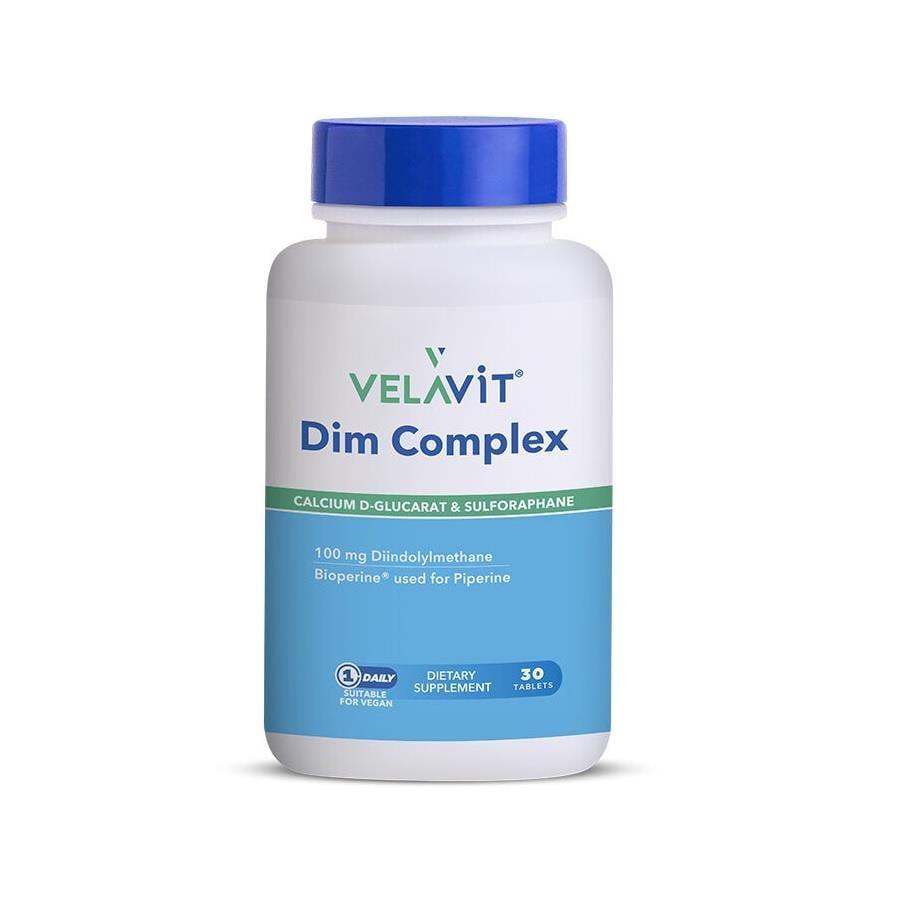 Velavit DIM Complex: Support with Diindolylmethane & Sulforaphane - Dietary Supplement with Broccoli Extract & Calcium D-Glucarate Velavit DIM Complex: Sulforaphane & DIM Supplement DIM supplement, Diindolylmethane, Sulforaphane supplement, Calcium D-glucarate supplement, Broccoli extract supplement, Velavit Dim Complex, Dietary supplement, DIM complex, Sulforaphane, supplement, health supplement, wellness, antioxidant, plant extracts, piperine, adults, health-conscious, targeted support, tablet, easy to sw