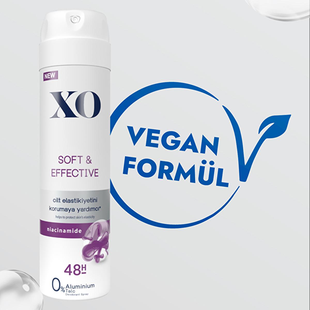 xo soft effective deodorant spray 150 ml, vegan-friendly deodorant spray, 48 hours protection deodorant for women XO Soft &amp; Effective Deodorant Spray - 48 Hours Protection | 150 ml XO Soft &amp; Effective Deodorant Spray - 150 ml for Women xo, deodorant-spray, women, vegan, eco-friendly, 48-hours-protection, niacinamide, soft-deodorant, aluminum-free, ai-generated