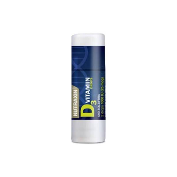Nutraxin Vitamin D3 Supplement Drops for Kids & Adults - 1000IU (25mcg) per 2 Drops, Supports Bone - Vitamin & Supplement