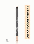 Flormar Mat Eye Pencil - High Pigmentation Eye Makeup with Soft Tip - Matte Finish Eye Pencil - Eyeliner