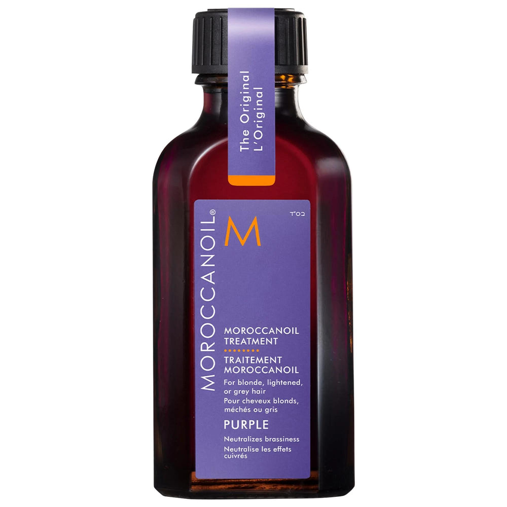 Moroccanoil Purple Hair Oil for Blonde Hair - Tone-Correcting, Hydrating, and Brassiness Reducing Hair Treatment Oil - image 2