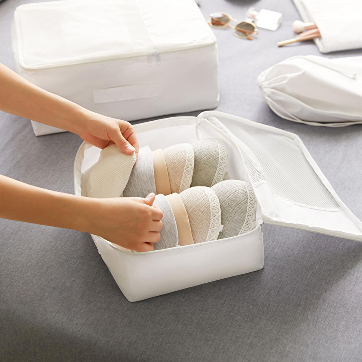 Ocean Home Luggage Organizer Set - 4 Piece Travel Accessory for Effortless Packing & Storage Ocean Home 4-Piece Luggage Organizer Set for Travel & Storage luggage organizer, travel organizer, closet organizer, packing cubes, travel accessories, storage solutions, travel bags, luggage accessories, closet organization, organization sets, polyester products