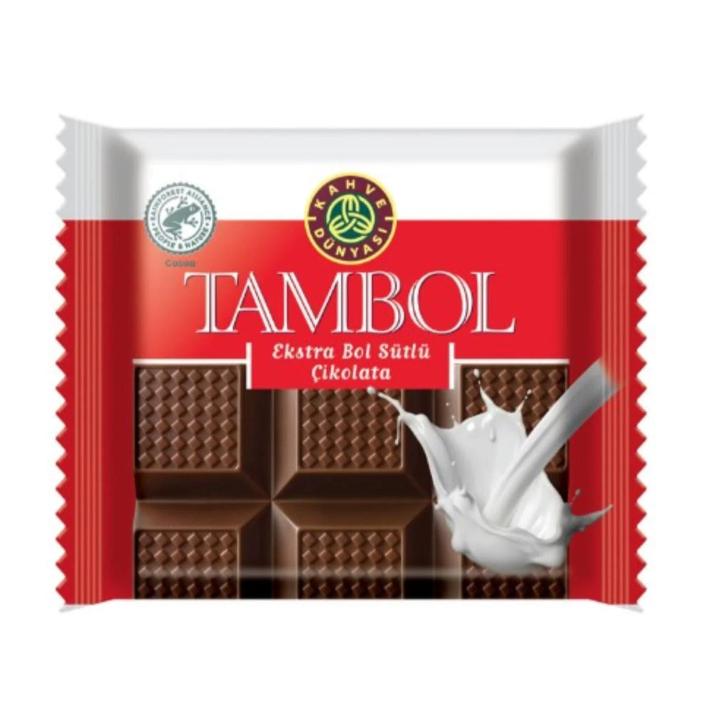 Kahve Dunyasi Tambol Milk Chocolate for Smooth Snacking 77g