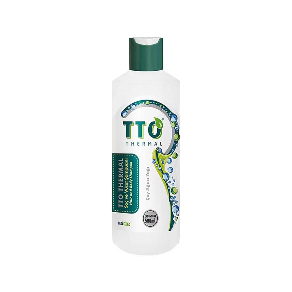 TTO Thermal Tea Tree Oil Shampoo for Oily Hair and Body - 16.91 fl oz Natural Cleanser - Shampoo