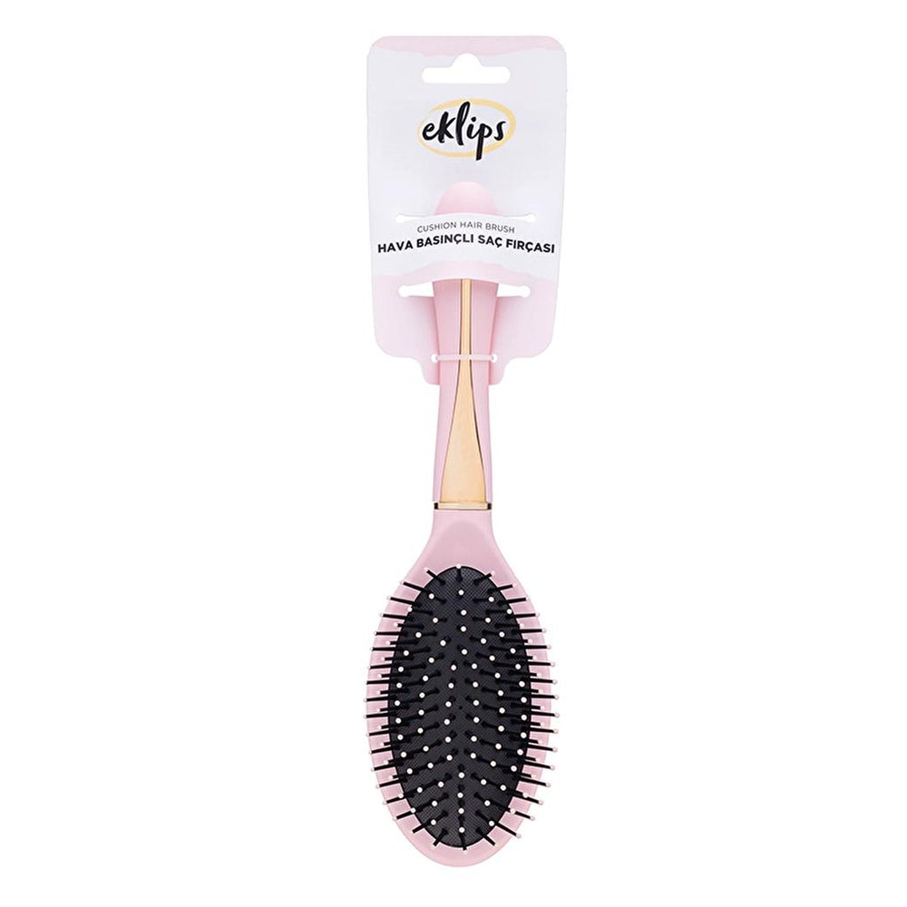 Eklips Pink Air Cushion Hair Brush for Smooth Styling
