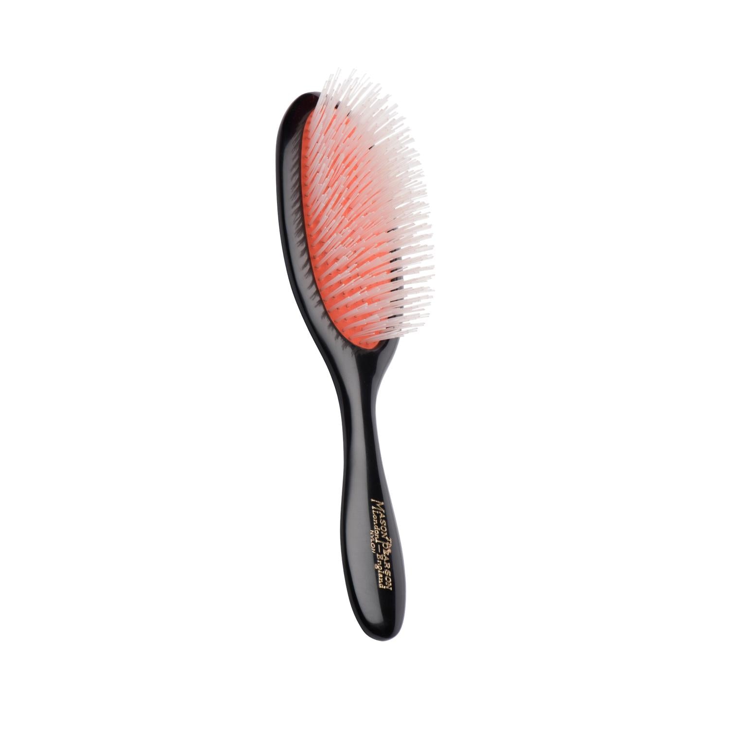 Mason Pearson Handy Nylon N3 Dark Hair Brush for Detangling & Styling - Portable, High-Quality Grooming Tool Mason Pearson N3 Dark Hair Brush - Gentle Detangling & Styling Mason Pearson hair brush, Nylon hair brush, Dark hair brush, Handy hair brush, N3 hair brush model, hair care, grooming tools, detangling, styling, portable hair brush, high-quality hair brush, durable hair brush