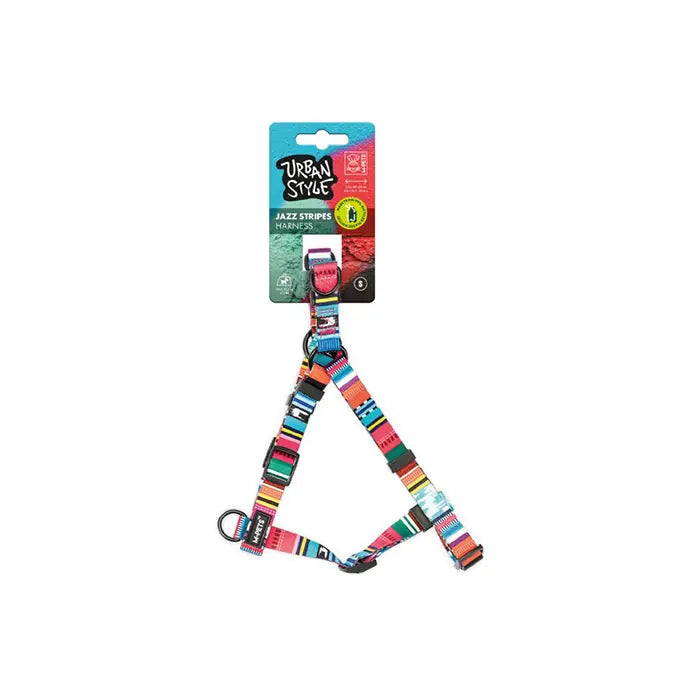 M-Pets Urban Style Jazz Stripes Dog Harness X-Small