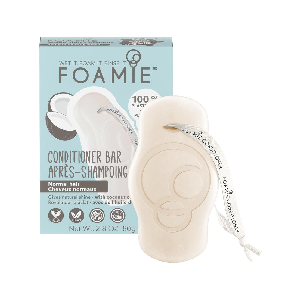 Foamie Shake Your Coconuts Conditioner Bar - Natural Moisturizing Hair Care for Dry or Damaged Hair, - Conditioner