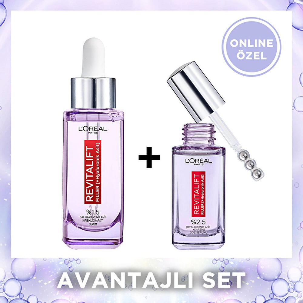 L'Oreal Revitalift: Hyaluronic Acid Anti-Aging Serum Set - Reduce Wrinkles, Dark Circles & Deeply Hydrate for Youthful Skin L'Oreal Revitalift Serum: Anti-Aging, Wrinkle & Dark Circle Reduction hyaluronic acid serum, anti-wrinkle serum, eye serum for dark circles, anti-aging skin care, Loreal Revitalift, skin hydration serum, face serum for wrinkles, hyaluronic acid eye serum, best anti aging serum, wrinkle reduction treatment, hyaluronic acid, anti-aging, skincare, dark circles, wrinkles, hydration, youthf