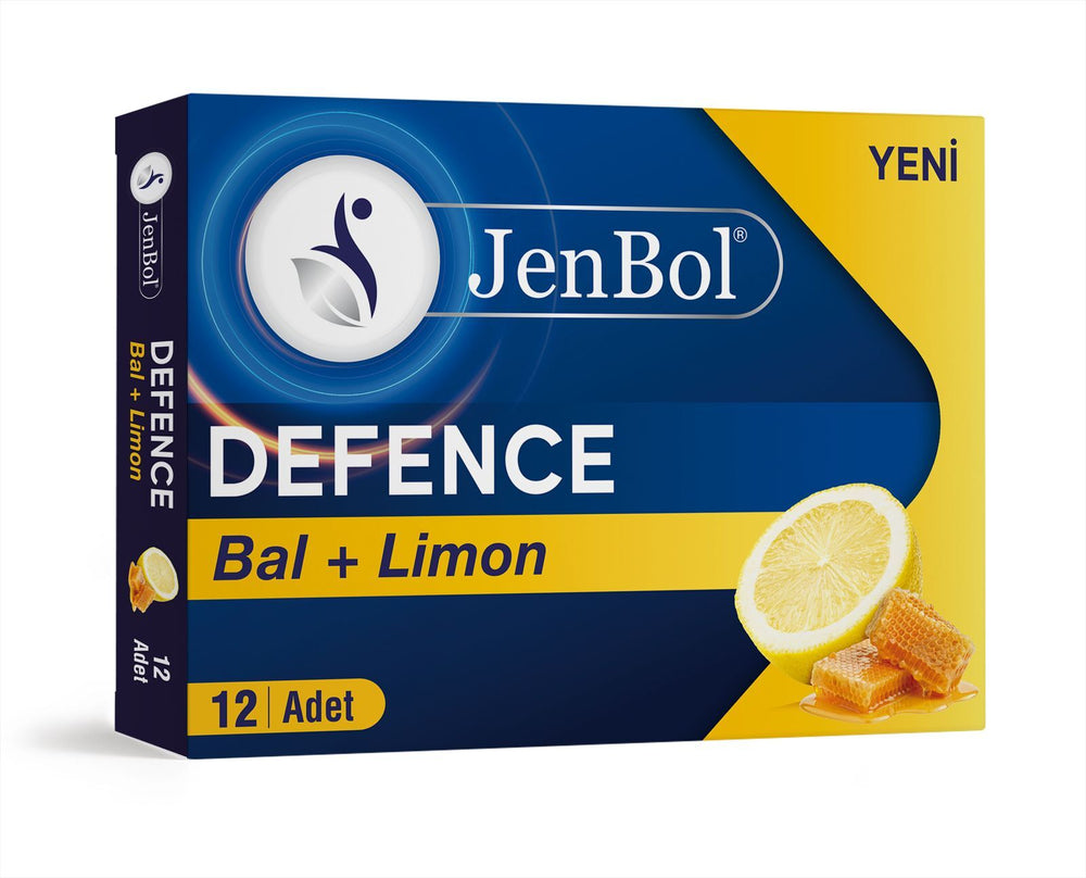 Jenbol Defence Honey & Lemon Pastilles for Throat Comfort 12 Drops