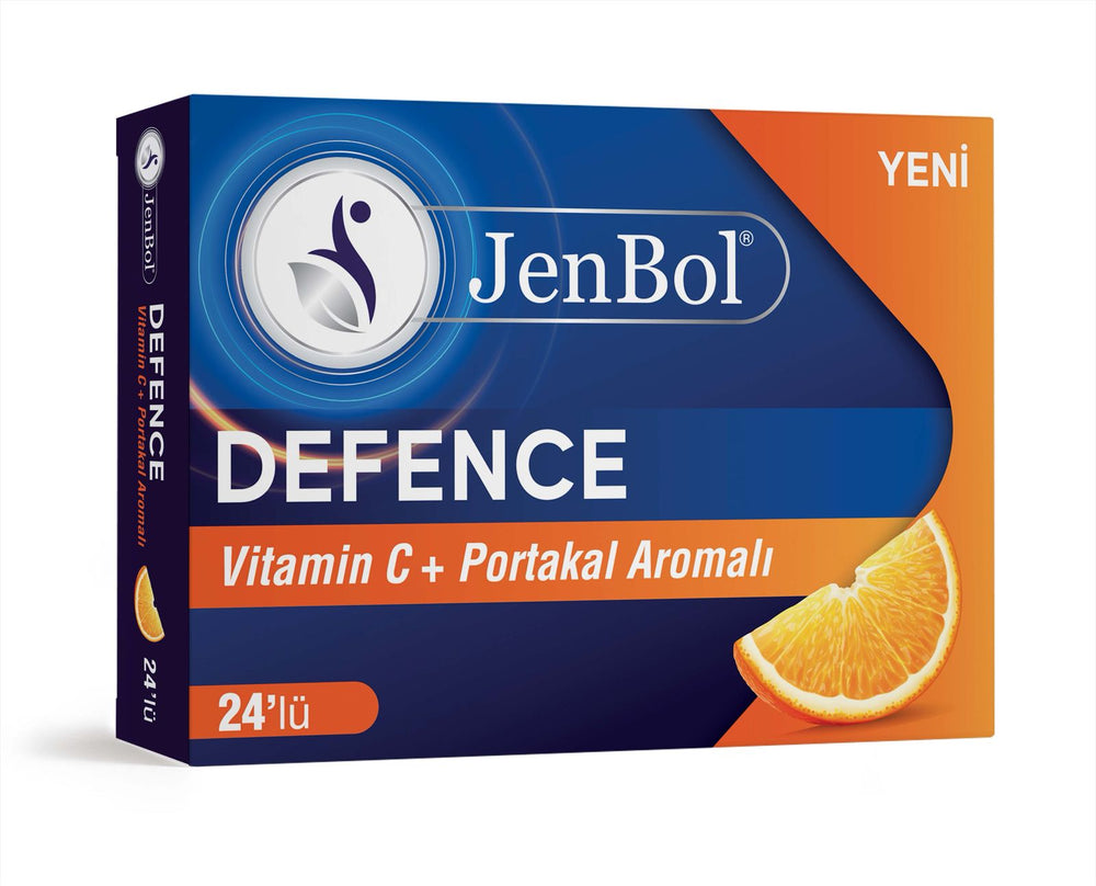 Jenbol Defence Vitamin C & Orange Lozenges 24 Drops
