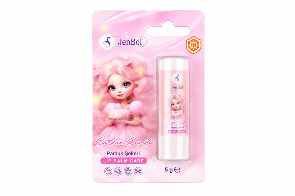 Jenbol Kids Cotton Candy Lip Balm SPF20 Sun Protection 5g