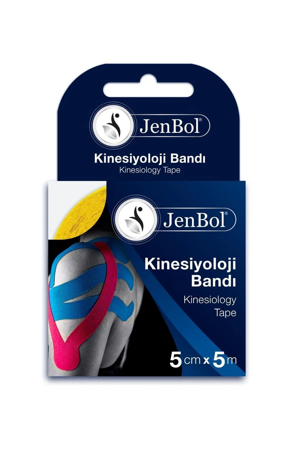 JenBol Kinesiology Tape for Muscle Support Yellow 5cm x 5m
