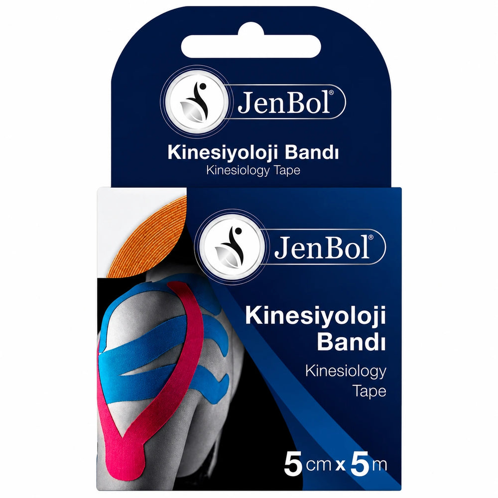 Jenbol Kinesiology Tape for Muscle Support Orange 5 cm x 5 m