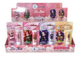 Jenbol Kids Lip Balm Assorted Flavors for Soft Lips 24 Count