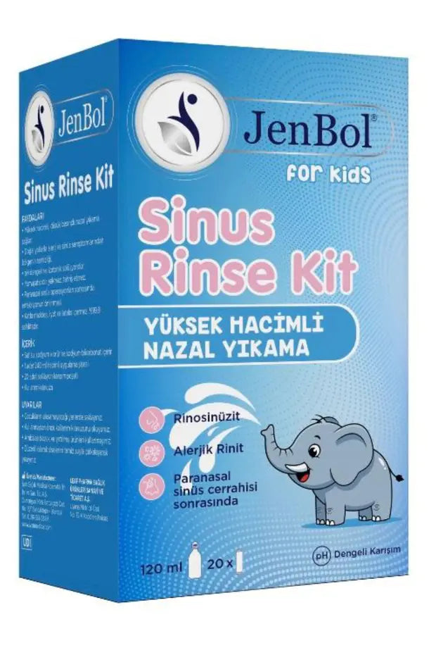 Jenbol Sinus Rinse Nasal Wash Kit for Kids 120 ml