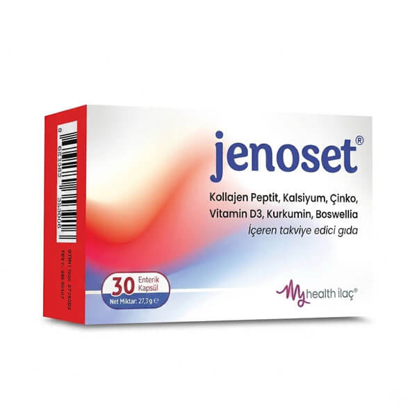 Jenoset Collagen Peptide & Vitamin D3 Support 30 Capsules