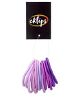 Eklips Purple Elastic Hair Ties Gentle Hold 15-Pack
