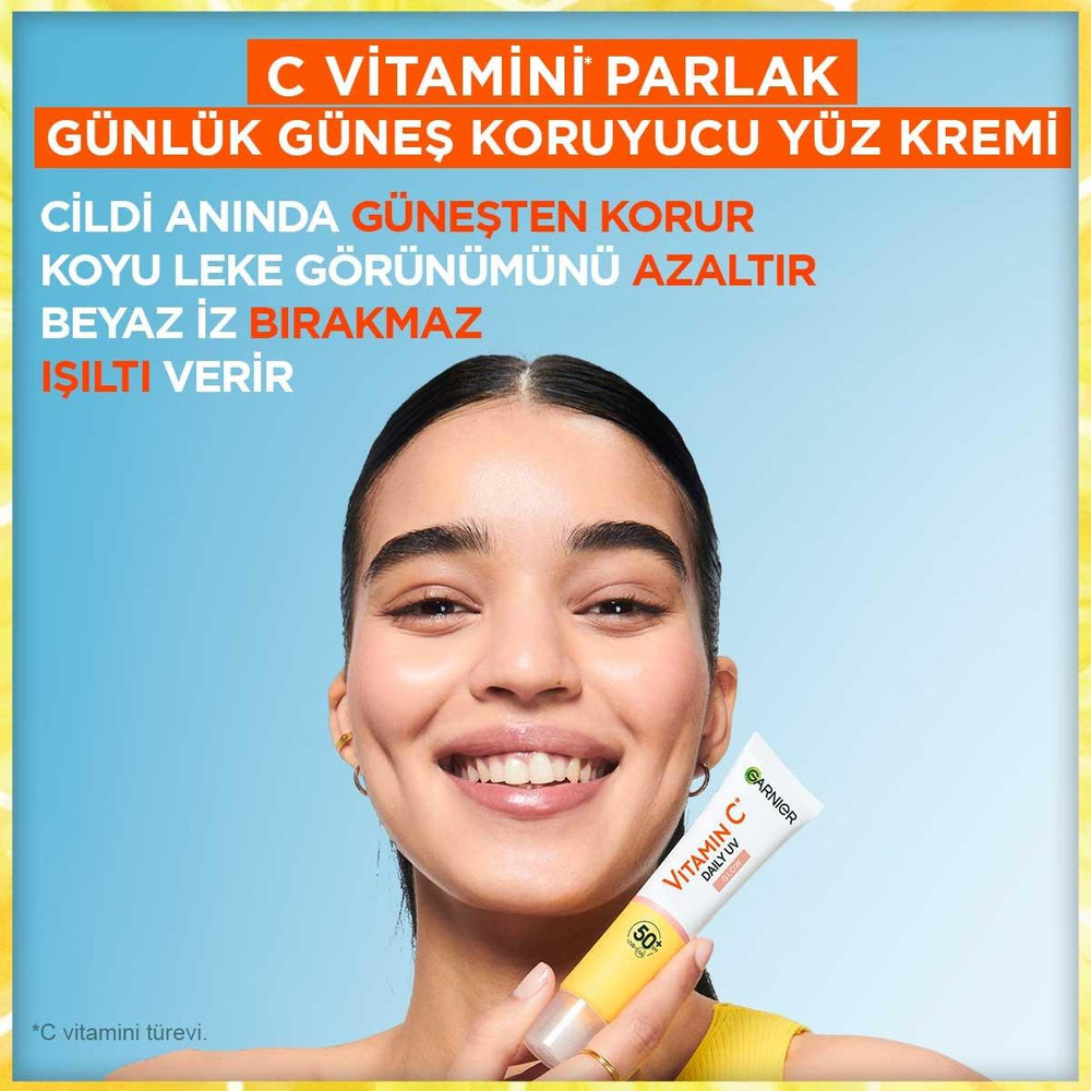 Garnier Daily Face Moisturizer with SPF50+ - Brightening Vitamin C Face Cream for Sensitive Skin - view 7
