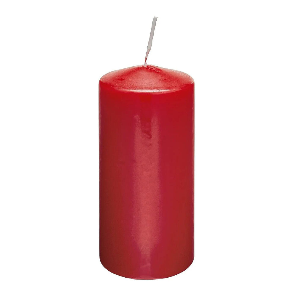 Rubin Licht Red Pillar Candle for Home Decor 120x60mm