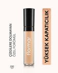 Flormar Perfect Coverage Liquid Concealer - Natural Finish, Medium Coverage, Lightweight Formula - Concealer