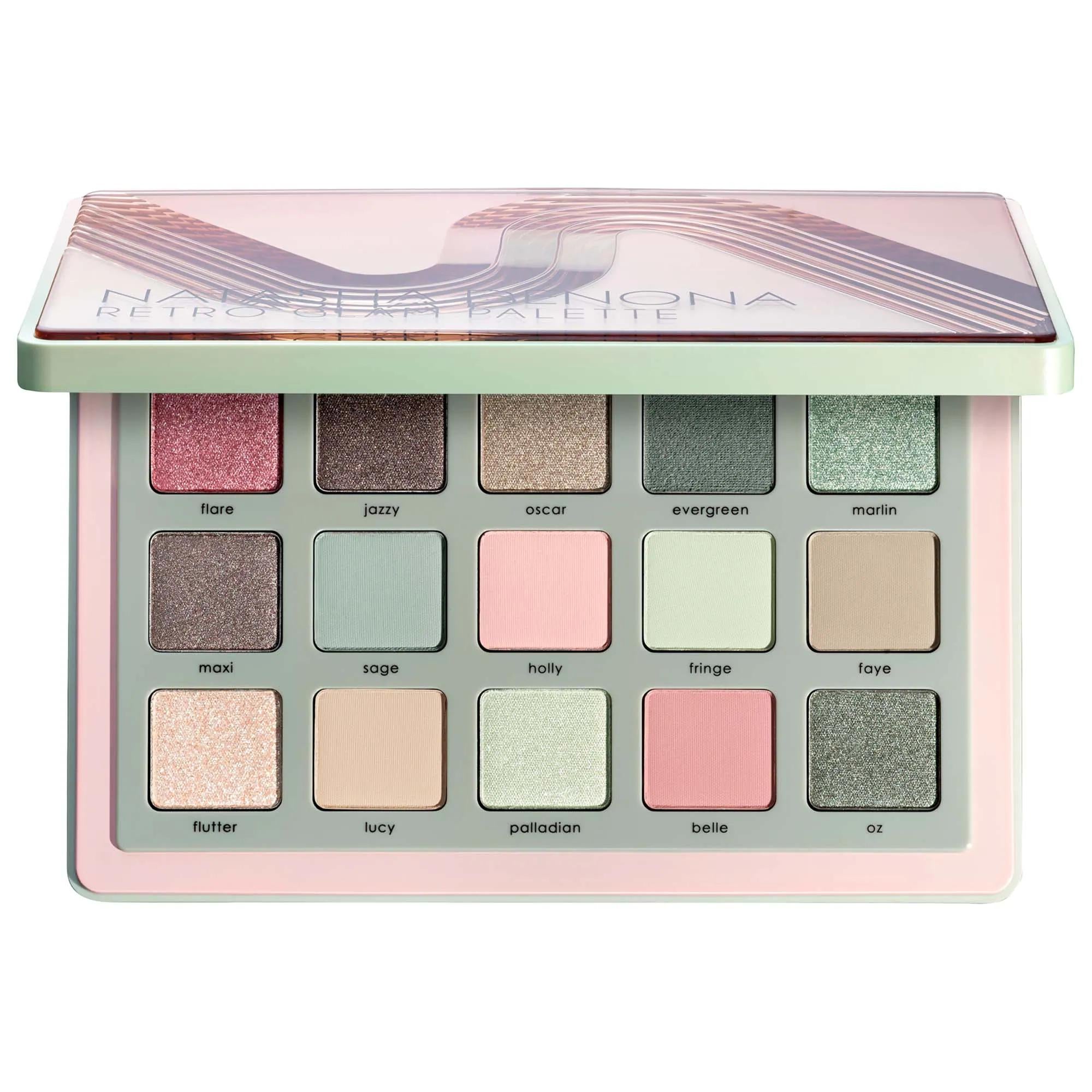 Natasha Denona Retro Glam Eyeshadow Palette: Versatile Green, Pink &amp; Nude Shades - Cruelty-Free, Mini-Sized Palette for Stunning Eye Looks Natasha Denona Eyeshadow: Retro Glam Palette - Green, Pink, Nude retro eyeshadow palette, glam eyeshadow palette, green eyeshadow palette, pink eyeshadow palette, nude eyeshadow palette, mini eyeshadow palette, cruelty-free eyeshadow, metallic eyeshadow, matte eyeshadow, sparkling eyeshadow, eyeshadow, eye makeup, makeup, eyeshadow palette, retro glam, versatile eyeshado