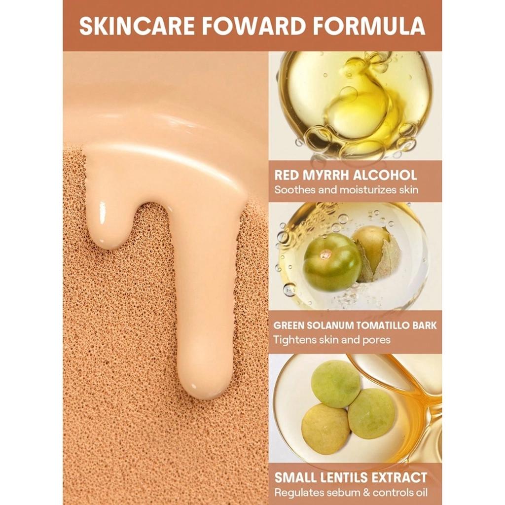 Sheglam Lock &amp; Go Cushion Foundation for Dewy Skin Sand 15g