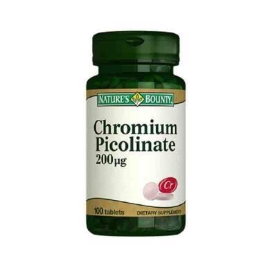 Natures Bounty Chromium Picolinate 200 Mcg Supplement - 100 Tablets, Gluten-Free, Lactose-Free, Supports Healthy Blood Sugar Levels Natures Bounty Chromium Picolinate 200 Mcg - Supports Healthy Blood Sugar Chromium Picolinate supplement, blood sugar support, dietary supplement for metabolic health, gluten-free supplement, lactose-free supplement, natural health products, health-conscious individuals, metabolic health support, dietary restrictions, gluten-free, lactose-free, natural supplements