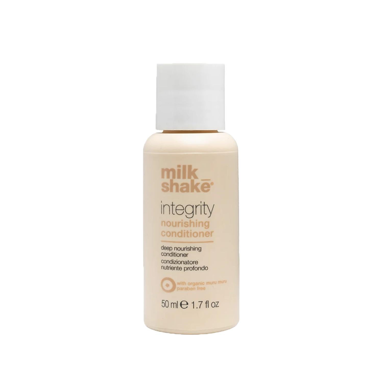 milk_shake Integrity Nourishing Hair Cream for All Hair Types - 50ml milk_shake Integrity Nourishing Hair Cream - 50ml nourishing hair cream, milk_shake Integrity, hair care product, besleyici saç kremi, all hair types, hair nourishment, dry hair care, damaged hair repair, travel size hair care, compact hair cream