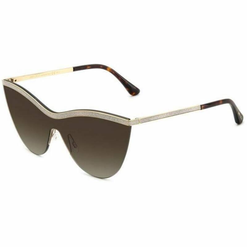 Jimmy Choo Kristen/S Brown SF Women's Sunglasses Gold Havana