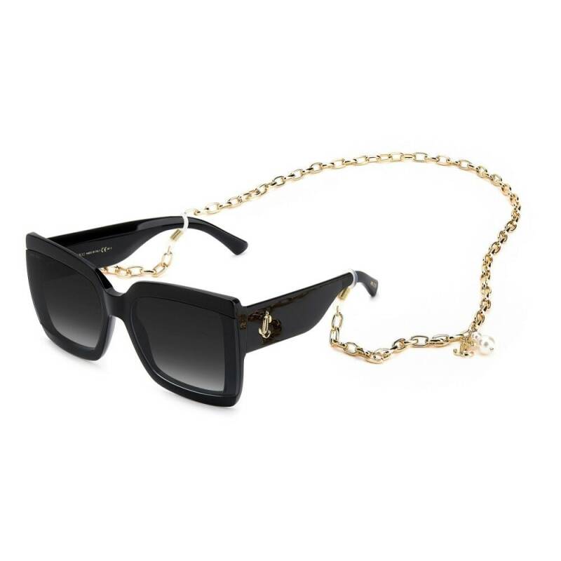 Jimmy Choo Renee/N/S 61 Grey Women's Sunglasses Black Frame