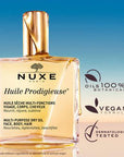 Nuxe Huile Prodigieuse Multi-purpose Dry Care Oil for Skin & Hair - 3.38 fl oz, Natural & Paraben-Free Nuxe Huile Prodigieuse Dry Care Oil - Natural & Paraben-Free Nuxe Huile Prodigieuse, multi-purpose dry care oil, natural skincare, paraben-free skincare, hair care oil, skin nourishment, moisturizing oil, dry skin care, cruelty-free, gentle skincare, argan oil, almond oil, sesame oil, Vitamin E, Orange Blossom fragrance, Magnolia scent, Vanilla fragrance
