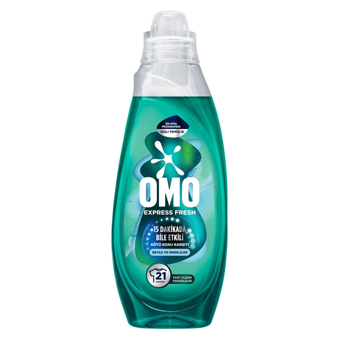 Omo Express Fresh Odor Defense Liquid Detergent 840 ml