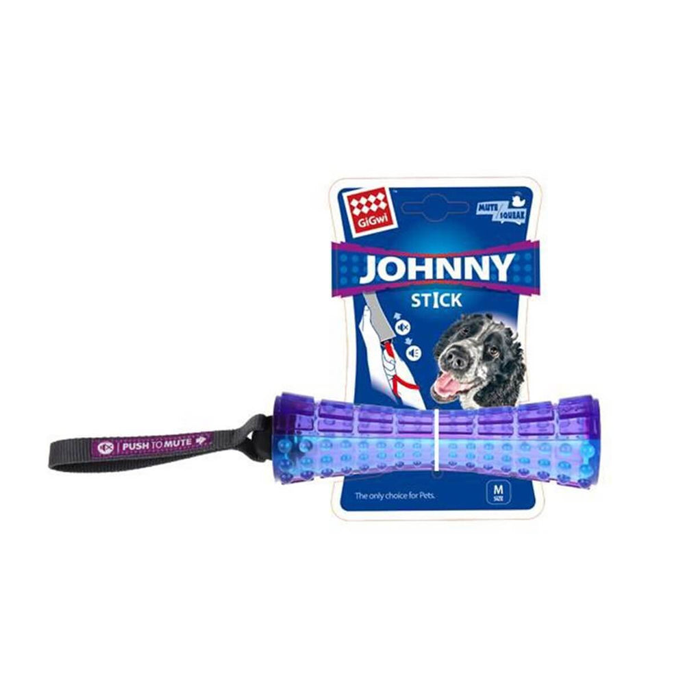 Gigwi Johnny Stick Bone Dog Toy with Mute Option 20cm