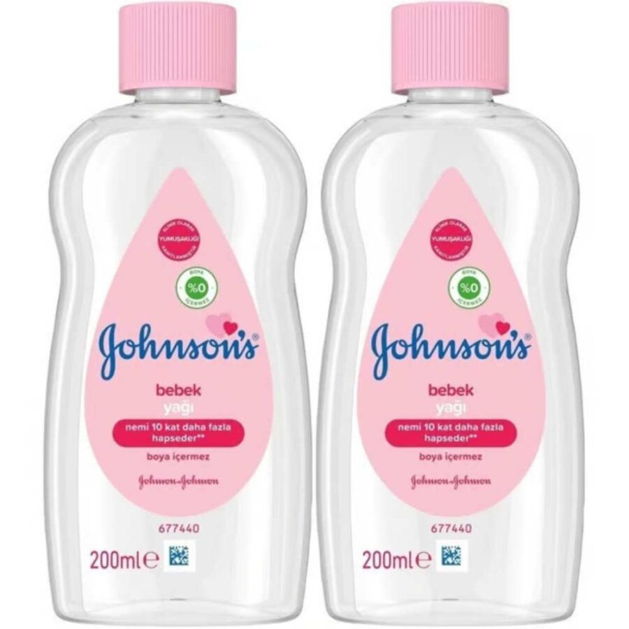 Johnson's Baby Oil Moisturizing Skin Softener 200ml + 200ml