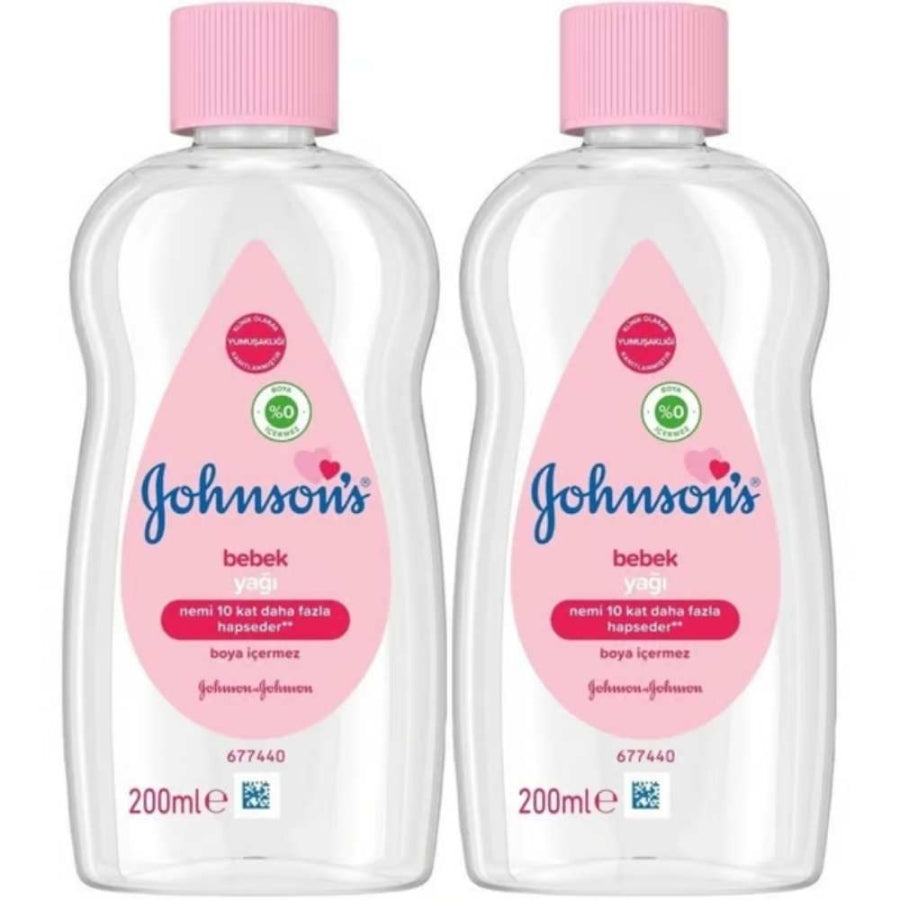 Johnson's Baby Oil Moisturizing Skin Softener 200ml + 200ml