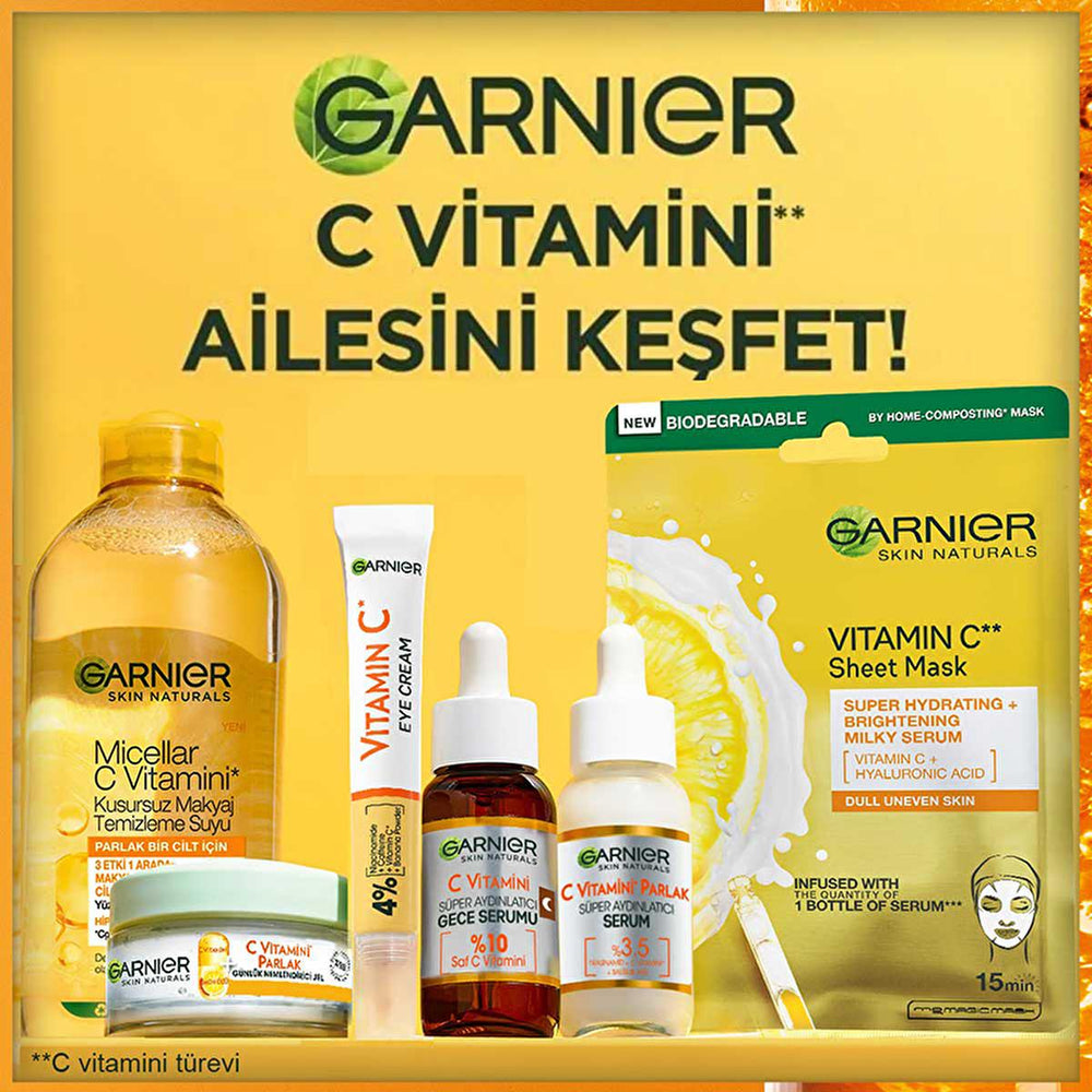 Garnier Vitamin C Face Serum - Brightening & Anti-aging Night Serum with Hyaluronic Acid - view 7