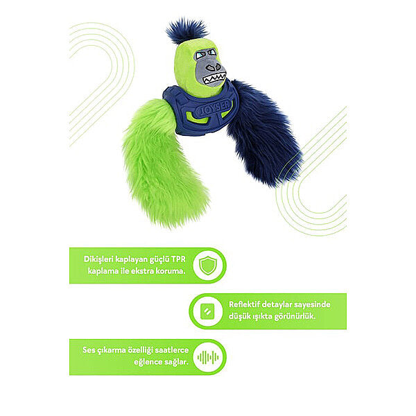 Joyser 2-Layer Gorilla Dog Toy Durable Pet Playmate 43 cm