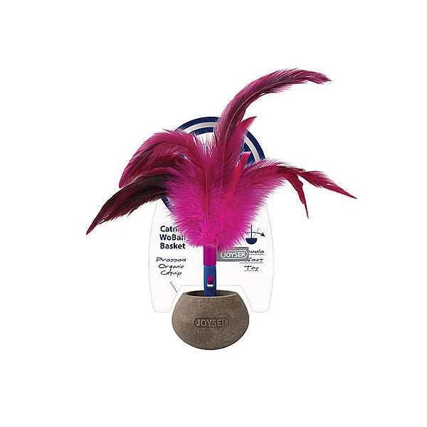 Joyser Catnip Woball Feathered Wobble Cat Toy 14 cm