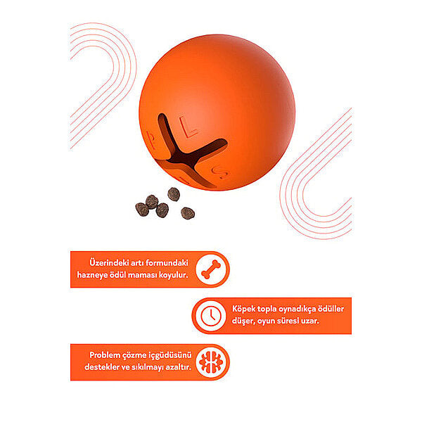 Joyser Plus Rubber Ball Dog Toy for Medium and Large Breeds