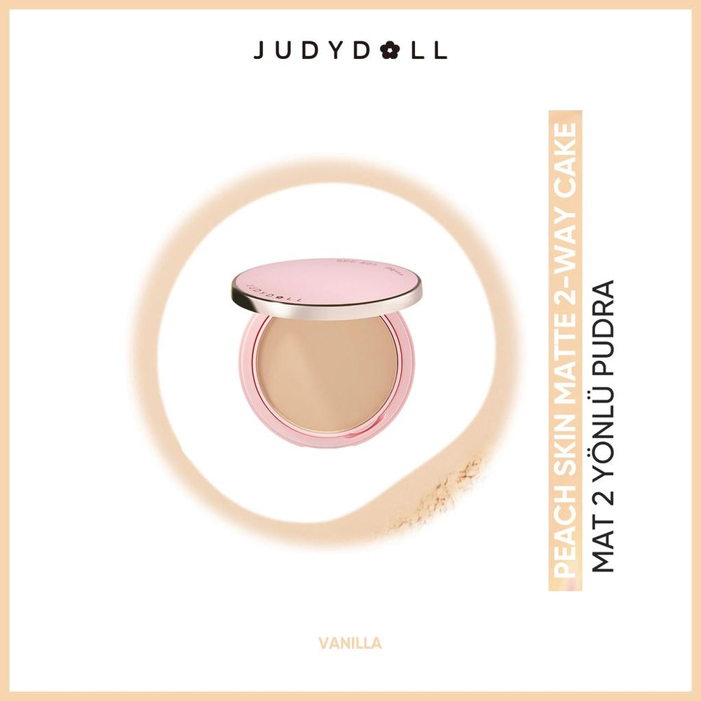 Judydoll Peach Skin Matte 2 Way Cake Powder Vanilla 9g