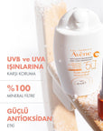 Avene Mineral Sunscreen SPF 50+ - Lightweight, Non-Greasy Protection for Sensitive Skin - view 2