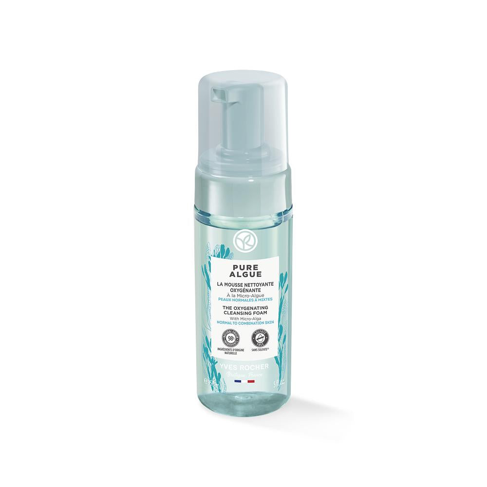 Pure Algue Prebiotic Facial Cleansing Foam for Normal to Dry Skin - Gentle, Ocean Algae Based, Soft Foam Cleanser Pure Algue Prebiotic Facial Cleansing Foam - Gentle & Effective Facial cleansing foam, Prebiotic skincare, Gentle facial cleanser for normal to dry skin, Ocean algae based skincare, Soft foam facial cleanser, Skincare routine, Daily facial cleanser, Sensitive skin friendly, Natural skincare ingredients, Normal skin care, Dry skin care