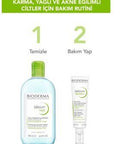 Bioderma Sebium H2O Micellar Water for Oily and Acne-Prone Skin - Gentle Makeup Remover & Skincare, 3.38 fl oz - view 4