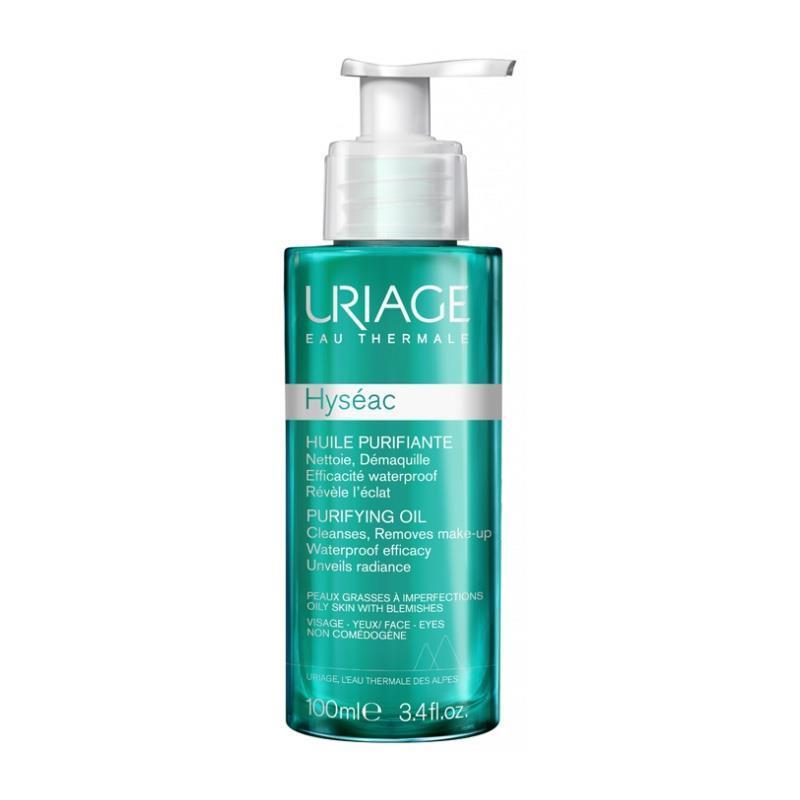 Uriage Hyseac Purifying Cleansing Oil for Oily Skin - Gentle Makeup Remover, 3.38 fl oz - Makeup Remover