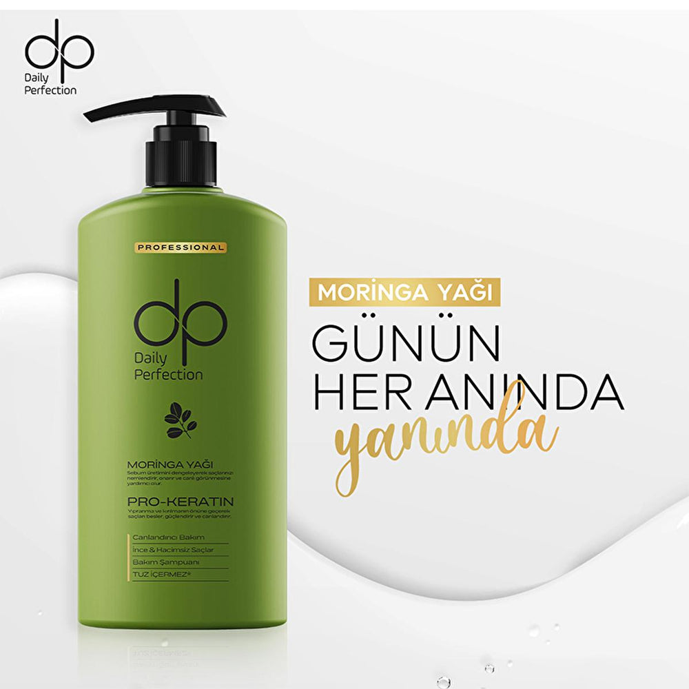DP Moringa Oil Shampoo: Salt-Free, Keratin & Biotin Infused for Hair Strengthening, Shine & Anti-Hair Loss - 425ml DP Moringa Oil Shampoo: Hair Strengthening, Anti-Loss, Shine moringa oil shampoo, salt free shampoo, keratin shampoo, biotin shampoo, hair strengthening shampoo, shampoo for hair loss, shampoo for damaged hair, daily shampoo, hair shine shampoo, shampoo, hair care, moringa oil, salt-free, keratin, biotin, hair strengthening, hair loss, damaged hair, daily use, hair shine, healthy hair, shiny ha