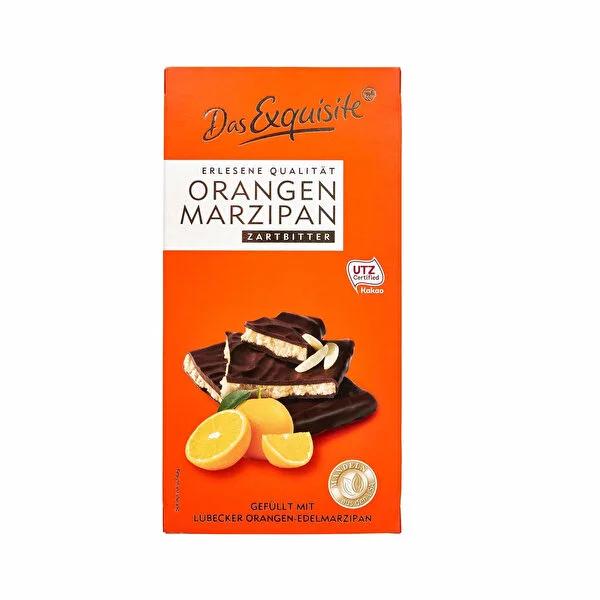 Das Exquisite: Lübeck Orange Marzipan Tablet Chocolate - Gourmet European Treat, 140g Das Exquisite Orange Marzipan Chocolate - Gourmet Indulgence Chocolate, Orange Chocolate, Marzipan Chocolate, Lübeck Marzipan, Tablet Chocolate, Gourmet Chocolate, European Chocolate, Orange Marzipan Candy, Sweet Treat, Indulgence, Gift, Candy, Dessert, Premium Chocolate, Orange Flavor, Marzipan, Lübeck, European, Gourmet, Treat, Present, Gift for her, Gift for him, das exquisite
