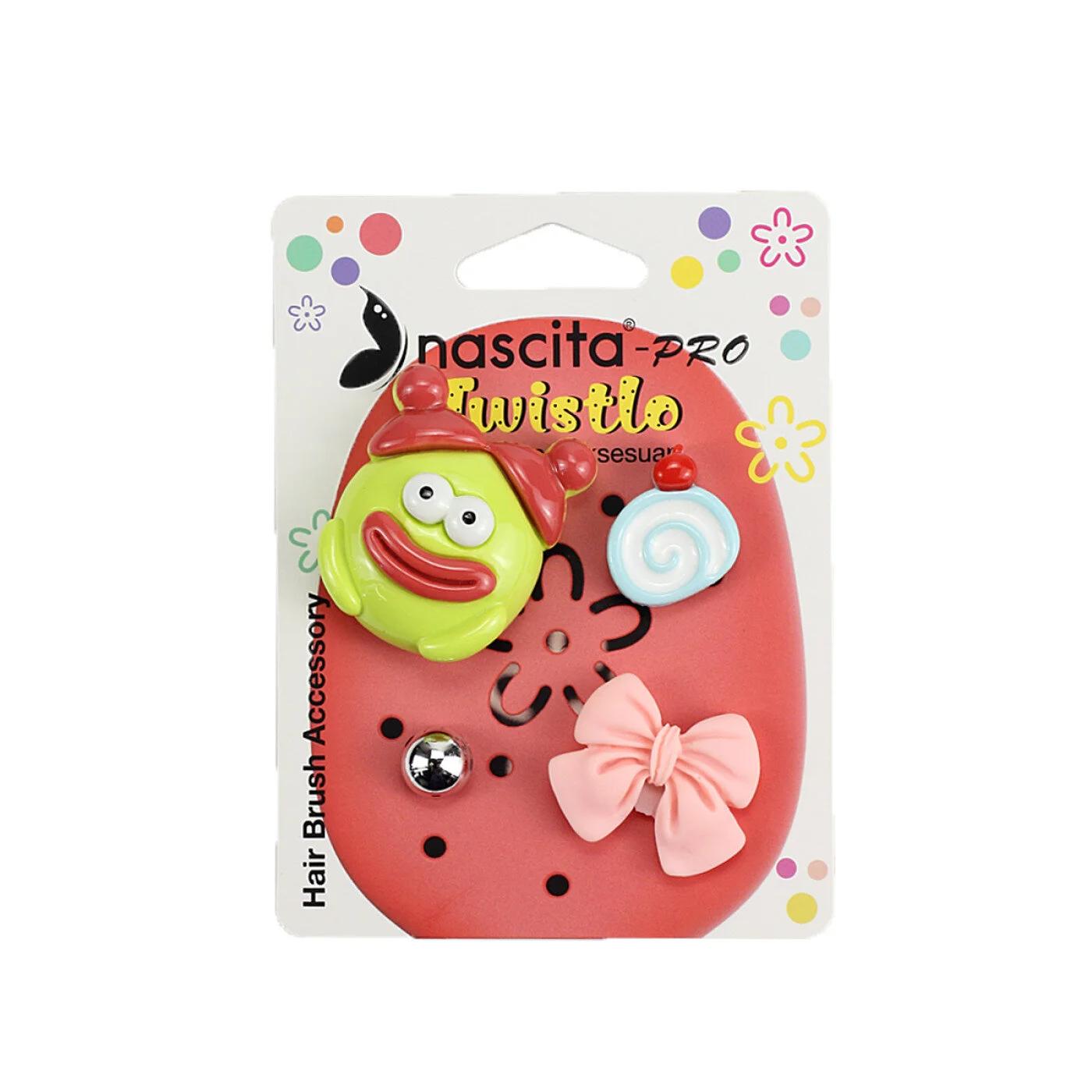 Nascita Twistlo Red Hair Brush &amp; Accessory Set 4-Piece