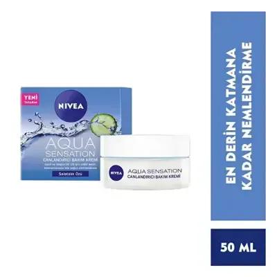 Nivea Aqua Sensation: Refreshing Facial Moisturizer with Cucumber & Hyaluronic Acid - Lightweight, Non-Greasy Daily Face Hydration, 1.69 fl oz Nivea Aqua Sensation: Hydrating Facial Moisturizer Nivea Aqua Sensation, facial moisturizer, hydrating cream, cucumber extract skincare, hyaluronic acid moisturizer, lightweight face cream, non-greasy moisturizer, refreshing face cream, daily face hydration, moisturizer, face cream, skincare, hydration, cucumber extract, hyaluronic acid, Vitamin E, water-based, fast 