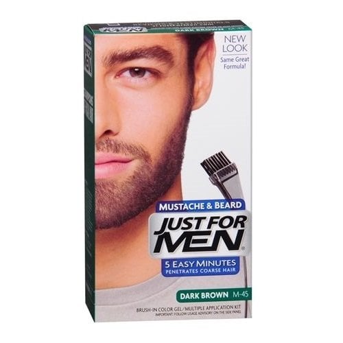 Just For Men Dark Brown Beard Color for Natural Look 1 Pack